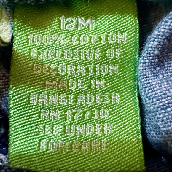 Denim Shorts Bundle for Kids, Baby Girls 12 Months, 3 pair - Picture 3 of 5